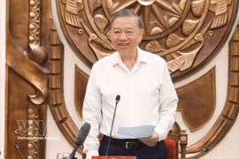 Party General Secretary and State President To Lam speaks at the working session with the Presidential Office on May 11, 2026. (Photo: VNA)