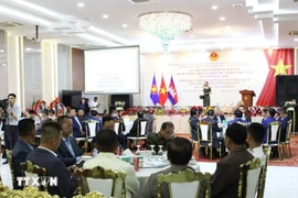 An overview of the celebration marking the 80th national day of Vietnam (september 2) in Battambang province, Cambodia. (Photo: VNA)