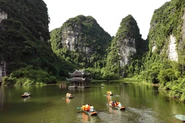 The Trang An Scenic Landscape Complex is a major attraction for visitors to Ninh Binh. (Photo: VNA)