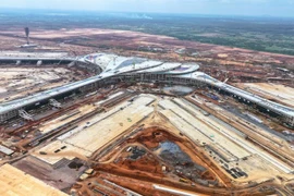 At the construction site of the Long Thanh International Airport (Photo: VNA)