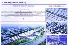 Preliminary design plan for the North–South high-speed railway project (Photo: VNA)