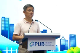 Coordinating Minister for Public Services and Minister for Defence Chan Chun Sing speaks at Singapore World Water Day 2026 on Mar 17, 2026. (Photo: channelnewsasia.com)