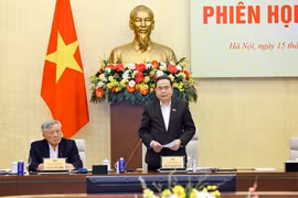 National Assembly Chairman Tran Thanh Man chairs the fourth meeting of the National Election Council on December 15, 2025. (Photo: VNA)