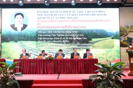A seminar in Ninh Binh brings together Vietnamese and Lao experts to share experience and strategies on developing heritage-based economies. (Photo: VNA)