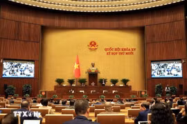 An overview of the tenth session of the National Assembly. (Photo: VNA)