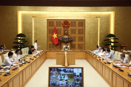 Deputy Prime Minister Tran Hong Ha chairs the 17th meeting of the national steering committee on IUU fishing prevention. (Photo: baochinhphu.vn)