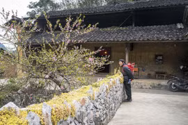 A rammed-earth house of the Mong ethnic community in the mountainous province of Tuyen Quang. (Photo: VNA)