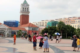 The An Thoi – Hon Thom cable car in Phu Quoc city, Kien Giang province is among the top tourist destinations for domestic and international tourists. (Photo: VNA)