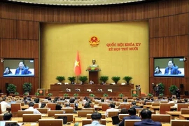 A view of the 10th session of the 15th National Assembly (Photo: VNA)