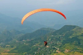A paragliding display and competition commences in Quang Nam province, drawing 31 pilots from across Vietnam and various countries. (Illustrative image: tuoitrethudo.vn)
