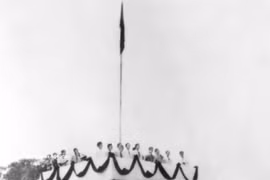 On the morning of September 2, 1945, at Ba Dinh Square, President Ho Chi Minh reads the Declaration of Independence, proclaiming the birth of the Democratic Republic of Vietnam, now the Socialist Republic of Vietnam. (Photo: VNA)