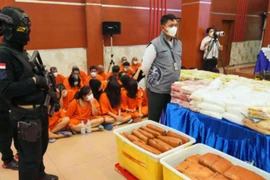 Indonesia arrests 285 in drug crackdown and seizes over half a tonne of narcotics. (Photo: AP)