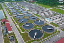 An overview of Yen Xa Wastewater Treatment Plant. (Photo: VNA)