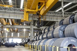 Sales of finished steel in July topped 2.6 million tonnes, up 6% year-on-year, according to the Vietnam Steel Association. (Photo: VNA)