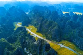 Tam Coc - Bich Dong tourist area in Ninh Binh province (Photo: VNA)