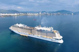 Cruise ship Spectrum of the Seas in Nha Trang Bay (Photo: Vietnam National Authority of Tourism)