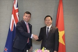 Vietnamese Deputy Prime Minister Tran Hong Ha (R) and New Zealand Deputy Prime Minister David Seymour. (Photo: VNA)