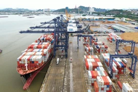 Import and export of goods through Cai Lan Port. (Photo: VNA)