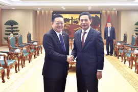 Deputy Prime Minister and Minister of National Defence Phan Van Giang receives ASEAN Secretary-General. (Photo: baochinhphu.vn)