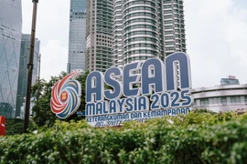 The official ASEAN Malaysia 2025 logo, featuring the theme “Inclusivity and Sustainability”, is displayed in Kuala Lumpur. (Photo: www.malaymail.com)