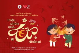 The campaign aims to mobilise social resources to support 1.5 million people in need during the upcoming Tet (Lunar New Year) holiday. (Photo courtesy of the VNRC)