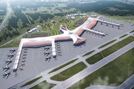 A perspective of Phu Quoc international airport. (Photo: Sun Group)
