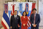 Vietnamese Ambassador Ngo Minh Nguyet (centre), Indonesian Ambassador Sulaiman Syarif, and President of the Mercosur–ASEAN Chamber of Commerce (MACC) Rodolfo Caffaro at the seminar. (Photo: VNA)