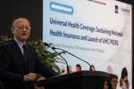 Asian Development Bank (ADB) President Masato Kanda announces the launch of UHC PEERS (Photo: ADB)