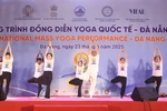A large-scale yoga performance (Photo: VNA)
