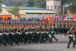 Over 10,000 people take part in the joint rehearsal for national reunification celebration. (Photo: VNA)