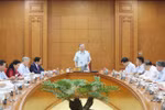 Party General Secretary To Lam chairs the working session in Hanoi on September 18 with the Standing Board of the Government’s Party Committee (Photo: VNA)
