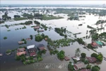 A neighbourhood in Vientiane capital has been flooded. (Illustrative photo: VNA)