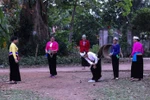 Muong folk spinning-top game enlivens festivals in Phu Tho