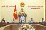 National Assembly Chairman Tran Thanh Man delivers the closing remarks at the 48th session of the NA Standing Committee. (Photo: VNA)