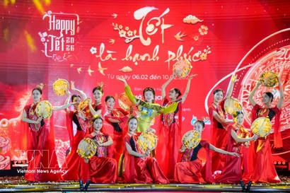 A performance at the opening ceremony of the Happy Tet programme 2026 on February 6 (Photo: VNA)