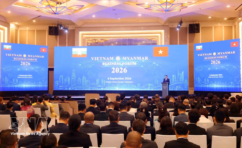 At the Vietnam- Myanmar Business Forum in Hanoi on September 6 (Photo: VNA)