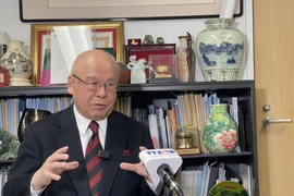 Special Advisor to the Japan – Vietnam Parliamentary Friendship Alliance and former Secretary-General of the Liberal Democratic Party of Japan Takebe Tsutomu in an interview granted to the VNA. (Photo: VNA)