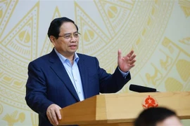 Prime Minister Pham Minh Chinh addresses the meeting. (Photo: VNA)