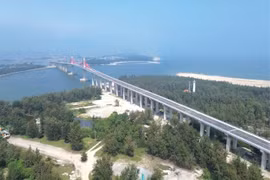 Thuan An sea-crossing bridge in Hue city is completed. (Photo courtesy of Hue Portal)