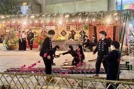 A view of the Tay ethnic culture – cuisine area at the festival (Photo: VNA)