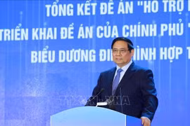 PM Pham Minh Chinh speaks at the conference (Photo: VNA)