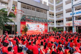 Thanh Cong B Primary School holds a festival themed “Proud of 80 years – Radiant Vietnam” to celebrate the National Day. (Photo courtesy of Thanh Cong B Primary School)