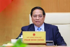 PM Pham Minh Chinh speaks at the meeting. (Photo: VNA)