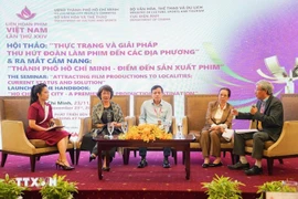Speakers and experts share their views at the seminar in Ho Chi Minh City. (Photo: VNA)