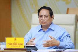 Prime Minister Pham Minh Chinh speaks at a conference on removing obstacles in conformity and standardisation of products and goods in Hanoi on October 18, 2025. (Photo: VNA)