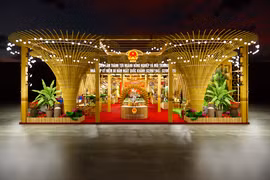 Rendering of the agriculture and environment exhibition at the exhibition on national achievements to celebrate the 80th National Day (Photo: VNA) 