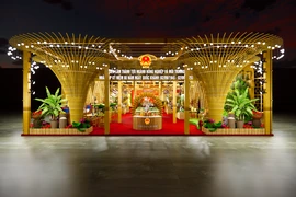 Rendering of the agriculture and environment exhibition at the exhibition on national achievements to celebrate the 80th National Day (Photo: VNA) 