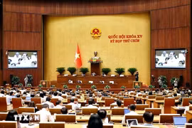A view of the 9th session of the 15 National Assembly (NA). (Photo: VNA)