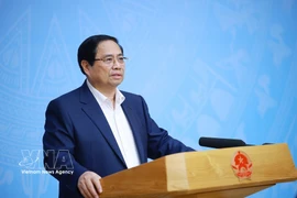 Prime Minister Pham Minh Chinh speaks at the conference (Photo: VNA)