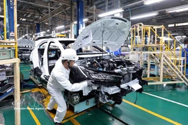 The automobile assembly line of the Honda Phuc Yen factory in Phu Tho province (Photo: VNA)